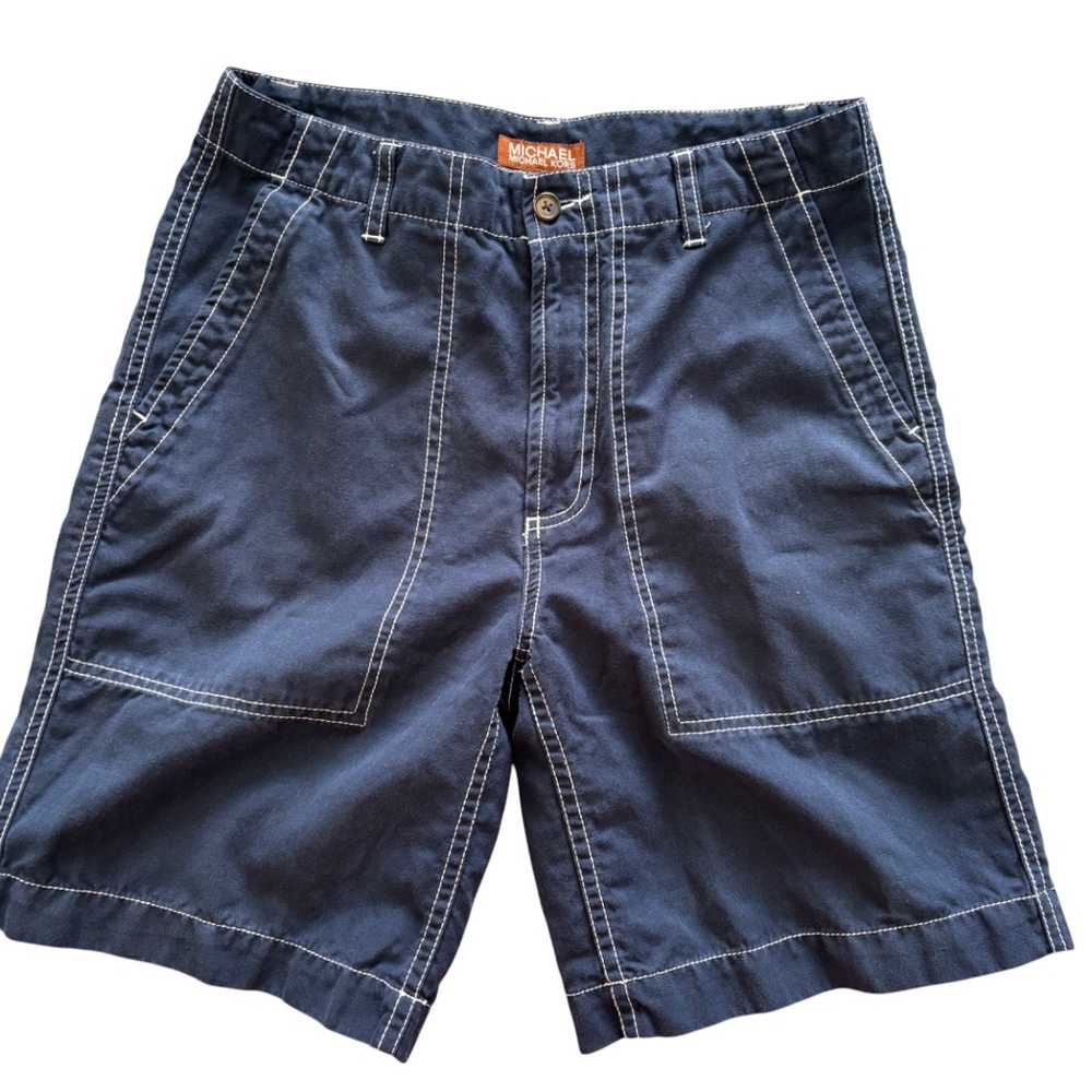 Michael Kors vintage cotton/linen blue shorts Small